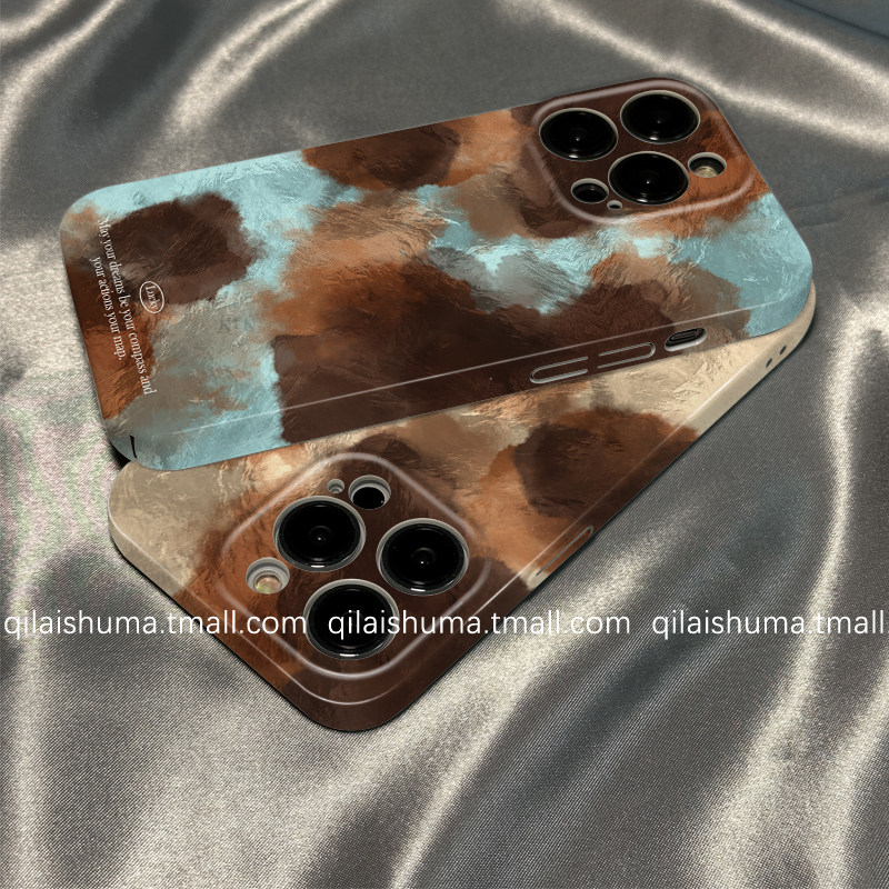 柒莱菲林壳适用于opporeno15/14/13pro手机壳12/11/10新款9女findx9防摔x8高级复古蓝棕色晕染a6a5硬a3真我软,3C数码配件,手机保护套/壳,淘宝优惠券,粉丝福利购,淘宝优惠卷