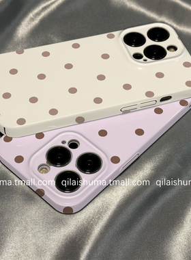 柒莱菲林壳适用于一加ace5/3v手机壳新款ace2pro男女一加13/12防摔11硬壳10温柔ins紫色波点9保护套8硅胶7软