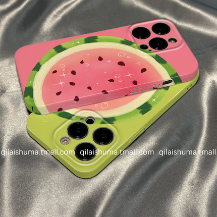 柒莱菲林壳适用于小米17/15pro手机壳14ultra新款13夏日创意粉色西瓜12红米note14男女10防摔k80硬70套60软50