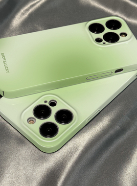 柒莱菲林壳适用于opporeno15/14/12/11pro+手机壳13新款10/9/8简约绿色渐变情侣findx8x7软6硅胶5硬女a防摔套