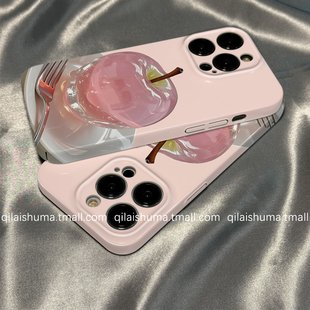 10新款 柒莱菲林壳适用于opporeno15 13pro手机壳12 9男女findx8x7高级粉色水晶苹果a5硬a6真我软neo7套