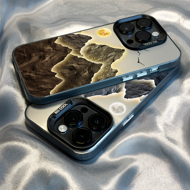 适用于真我系列手机壳金山撞色