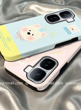 柒莱二合一菲林适用于iqooneo10/9spro手机壳新款neo8/7男女6se硬5春日超火蓝色小狗iqoo13/12/11防摔z9z8套