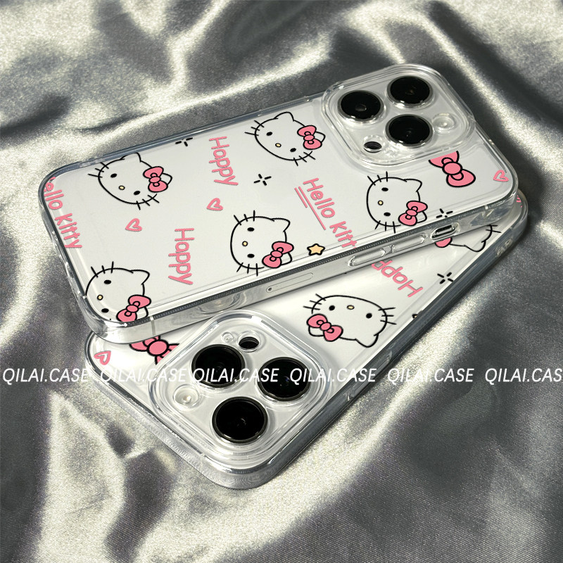 柒莱透明壳适用于苹果17/16promax手机壳新款iPhone15/14硅胶13可爱粉色凯蒂猫英文12软11女xs/xr防摔8保护套,3C数码配件,手机保护套/壳,淘宝优惠券,粉丝福利购,淘宝优惠卷