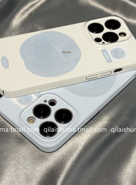 柒莱菲林壳适用于一加ace5/3v手机壳新款ace2pro男女一加13/12防摔11硬壳10夏日趣味蓝色苹果9保护套8硅胶7软