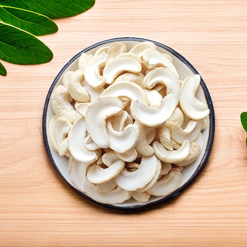 原味半片腰果仁500g生腰果新货干果坚果去皮无添加腰果片烘焙原料