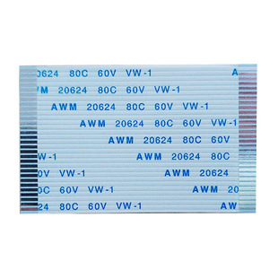 FPC排線1.0mm間距AMW20624同向4 現(xiàn)貨 FFC 40pin芯分線