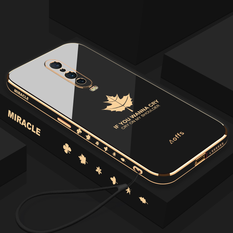 oppor17pro手机壳金色侧边电镀