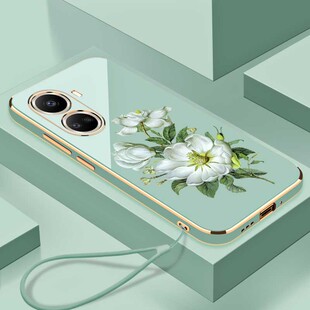 适用于电镀茉莉花华为NOVA10SE手机壳全包镜头硅胶防摔华为时尚创意超薄个性Nova10SE新品软壳保护套外壳