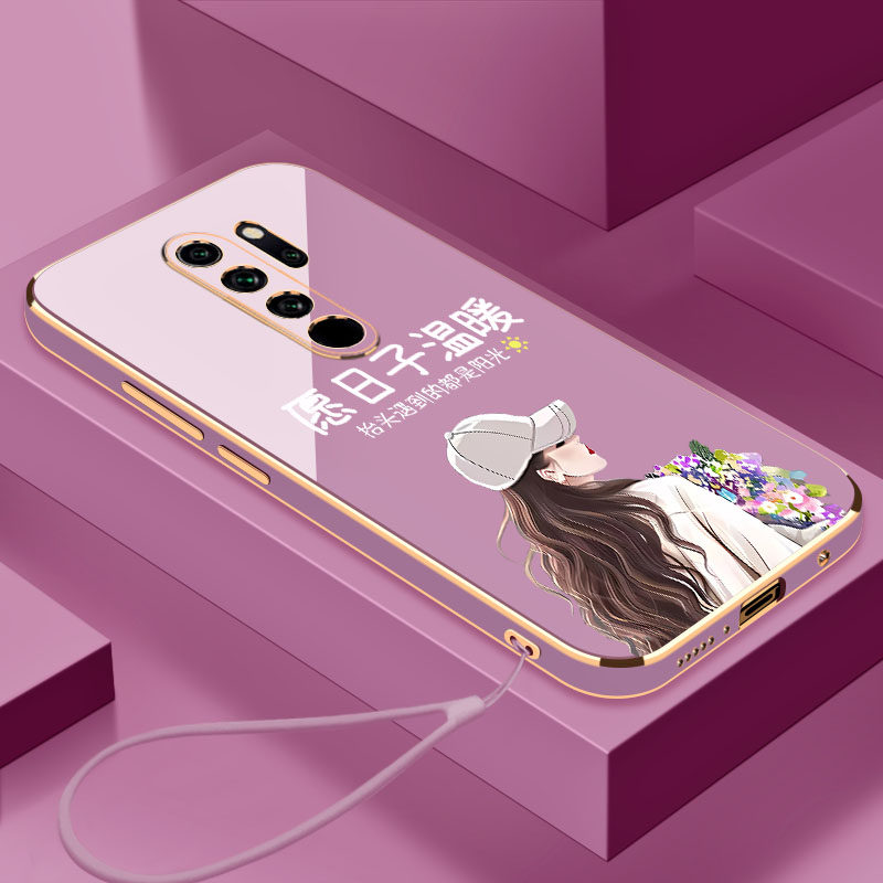 适用于愿日子温暖小米红米Note8Pro手机壳全包镜头个性简约Redmi时尚创意硅胶防摔8Pro电镀软壳新品保护套
