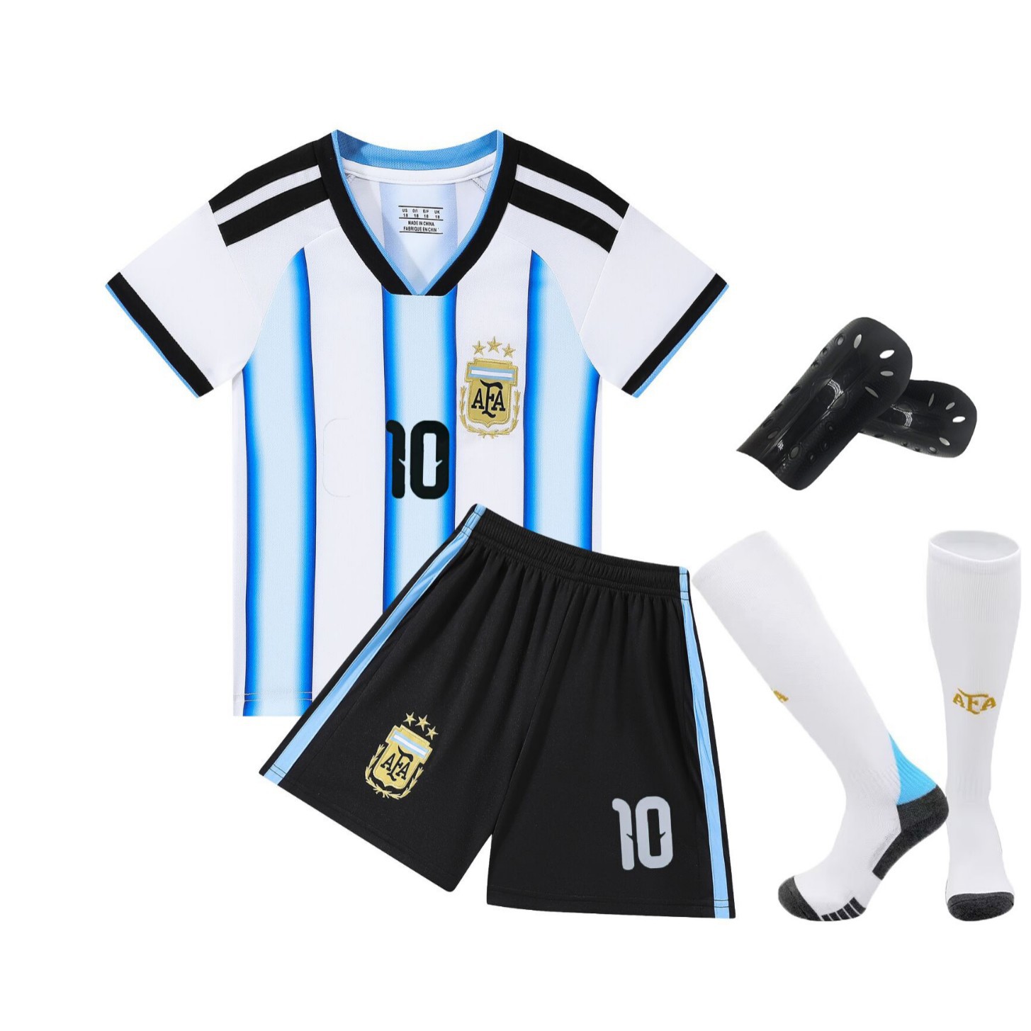 26款阿根廷梅西10号国家队足球服定制儿童成人亲子球衣迈阿密巴萨