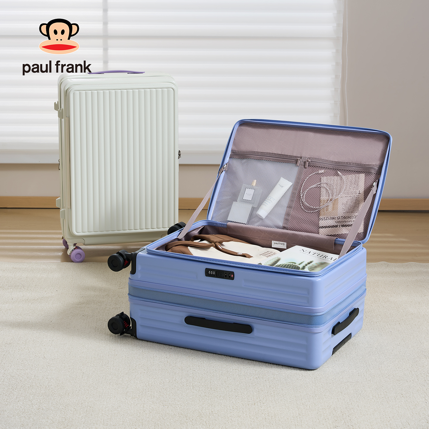 大嘴猴侧开可扩展多功能行李箱