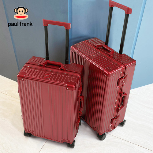 大嘴猴铝框静音万向轮行李箱