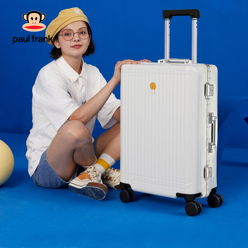 大嘴猴旅行箱行李箱小型女铝框20寸拉杆箱万向轮24男学生26皮箱子