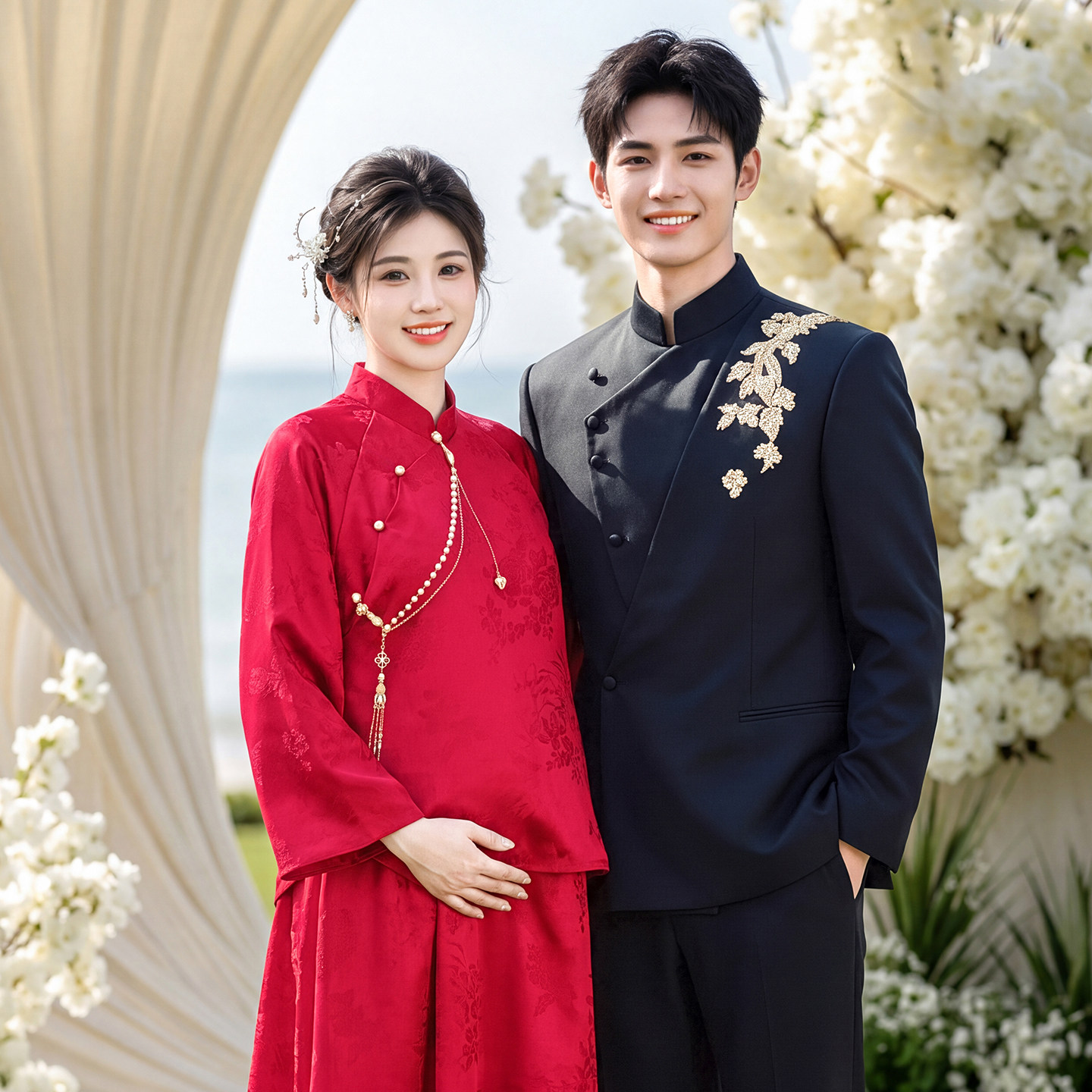 敬酒服新娘婚礼高端大气红色礼服女小个子冬季2026新款旗袍敬酒服