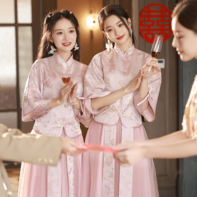 礼服小个子气质显瘦旗袍姐妹2025