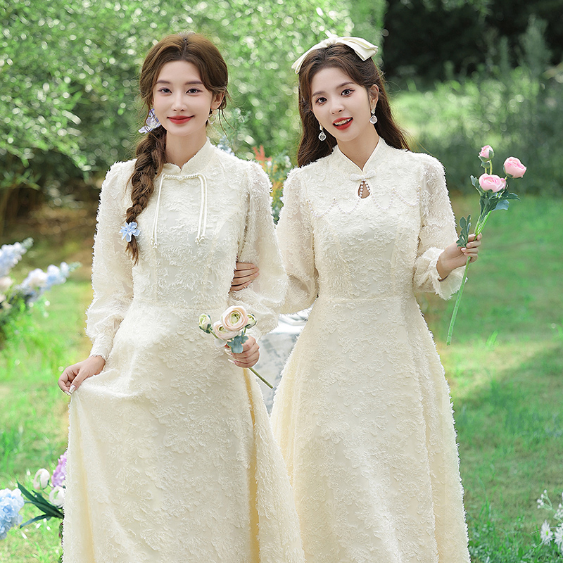 小个子高级感伴娘裙女夏季大码平时可穿