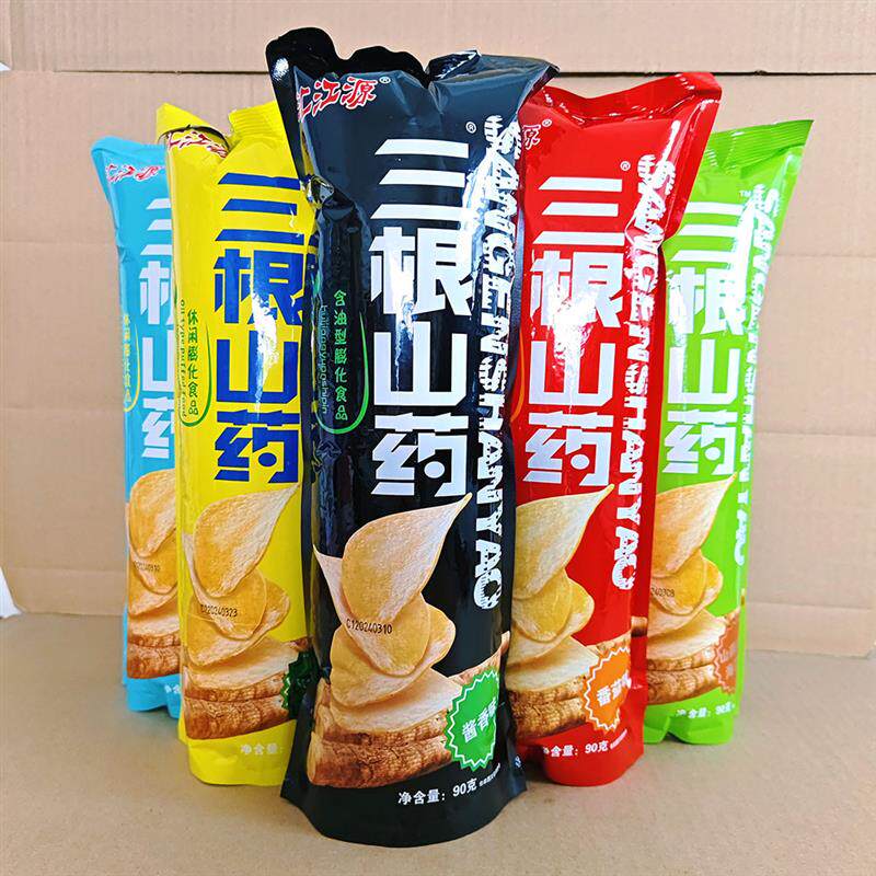*三根山药90g/袋大袋薄片番茄味原味多口味膨化食品休闲零