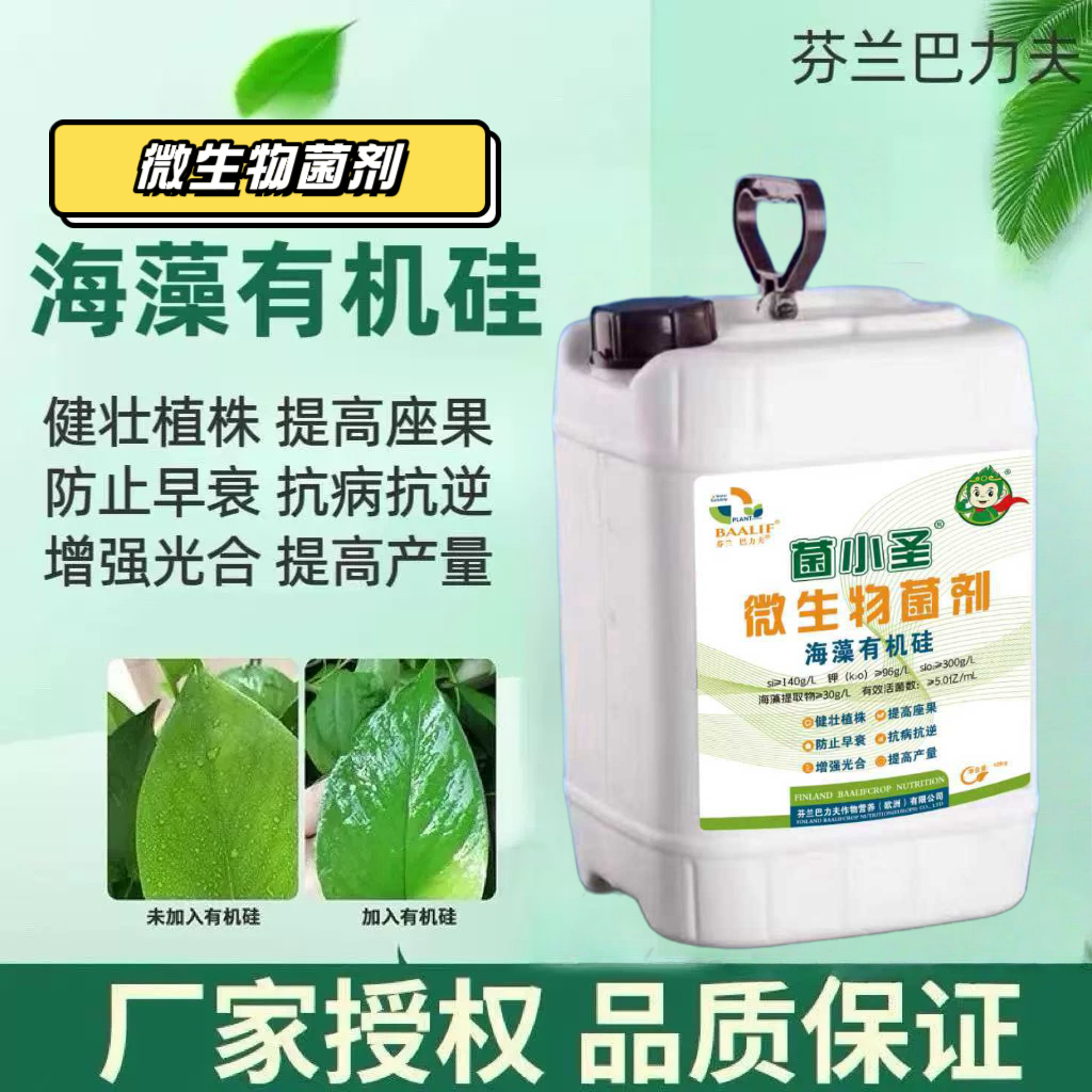 芬兰巴力夫海藻有机硅肥葡萄樱桃冲施硅钾肥水稻小麦返青灌浆叶面