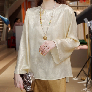 百搭气质国风衬衫 时尚 新中式 7770 鎏月