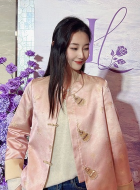 《婷婷定制》2026春款新中式时尚国风气质显瘦外套7628