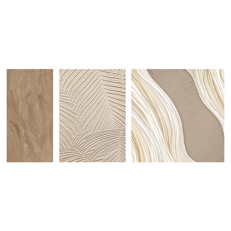 北欧奶油风客厅沙发背景墙装饰画高级感抽象挂画现代简约三联壁画