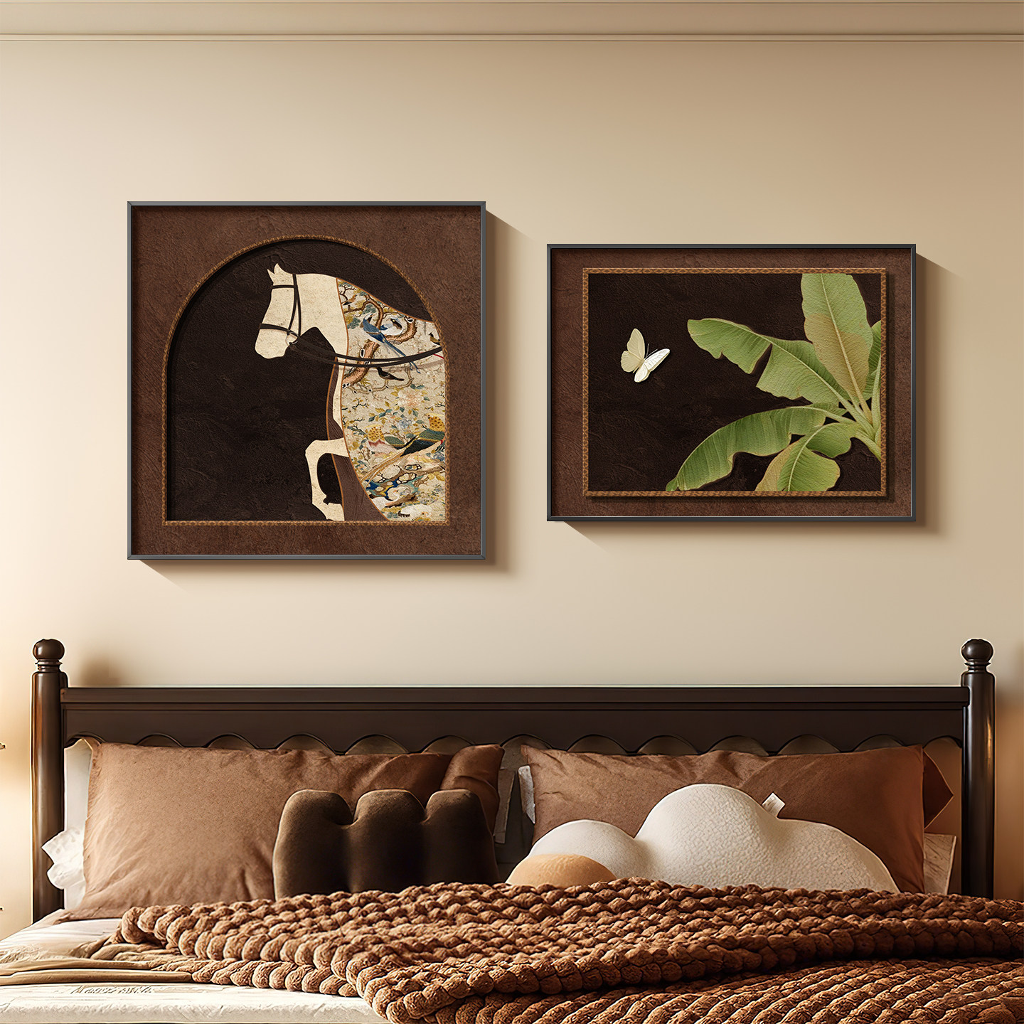 法式中古风卧室床头装饰画家大业大房间主卧壁画高级感组合墙壁画,家居饰品,现代装饰画,淘宝优惠券,粉丝福利购,淘宝优惠卷