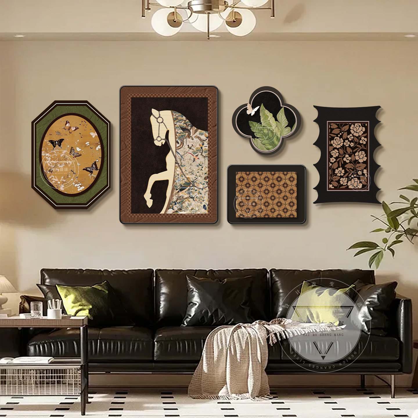 2026新款法式中古风客厅装饰画