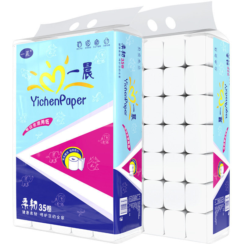 一晨卫生纸5.8斤48卷原木纸巾家用厕所纸包邮（升级35+13卷）怎么样,好用不?