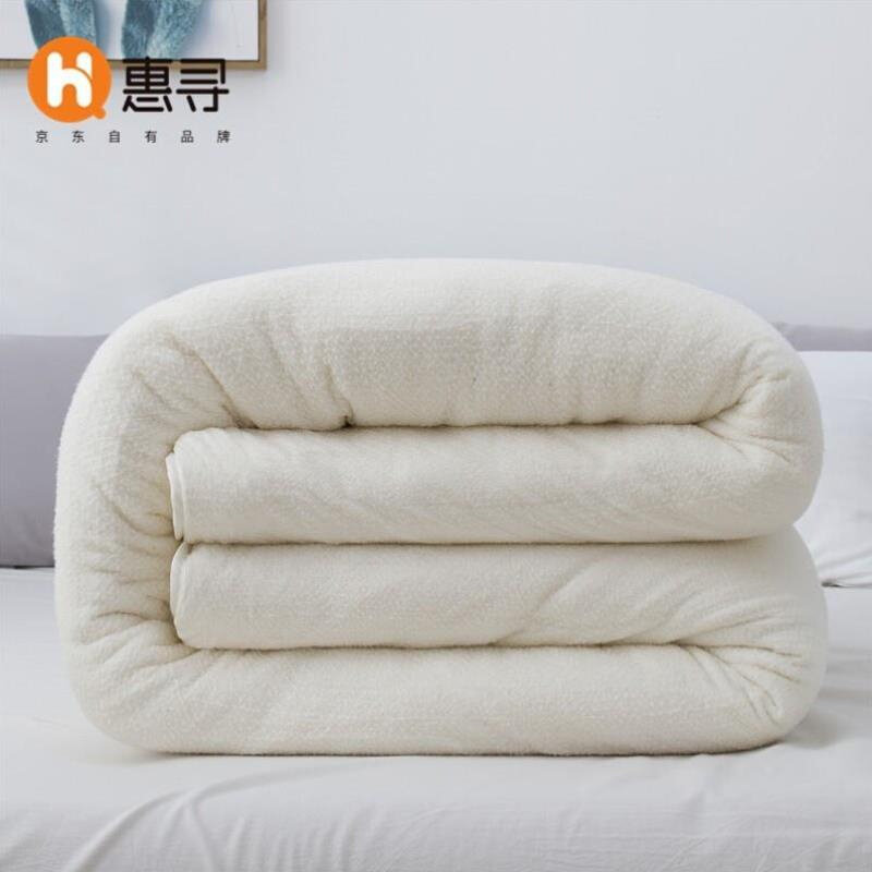 惠寻被子100%新疆棉花被纯棉春秋被单人棉被学生宿舍被芯棉絮垫怎么看?