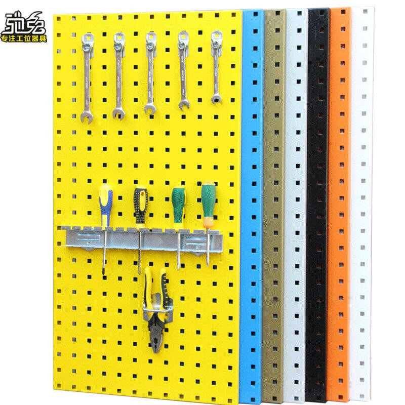 万能墙展示挂板五金万能挂板墙面收纳洞洞板万能工具挂架方孔万能