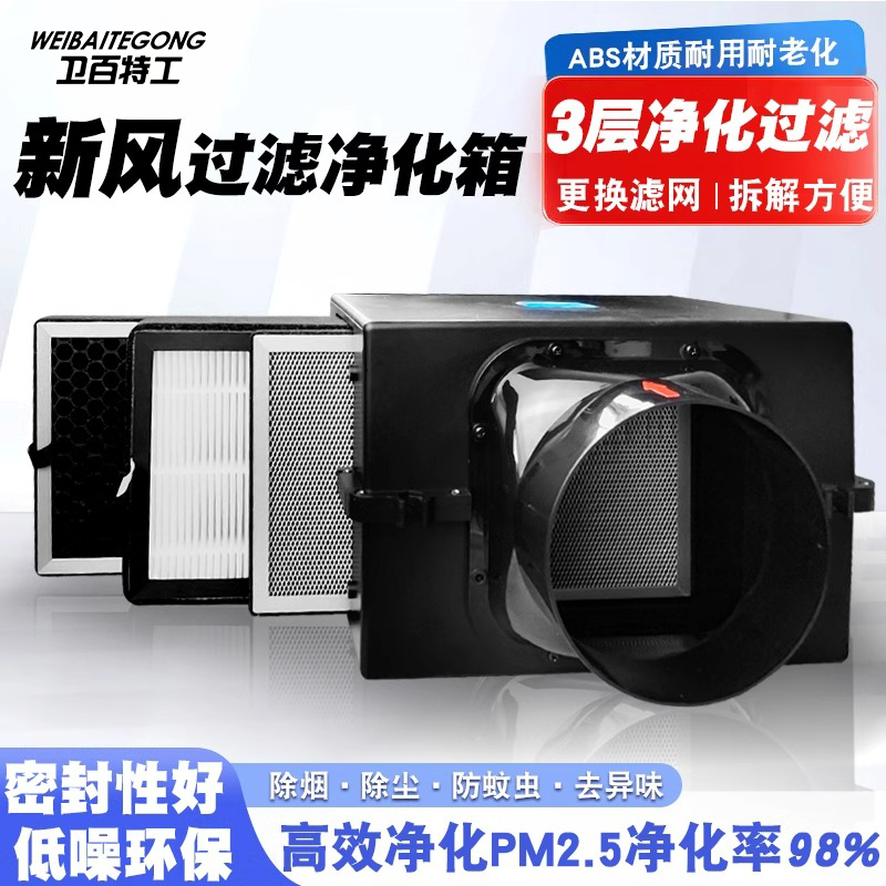 新风系统空气净化箱过滤箱