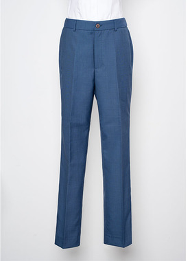 领创宝马4S店商务西裤女士修身销售工作服长裤蓝色直筒裤工装女裤