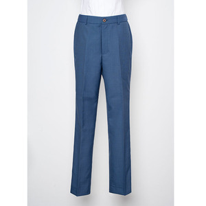 领创宝马4S店商务西裤女士修身销售工作服长裤蓝色直筒裤工装女裤