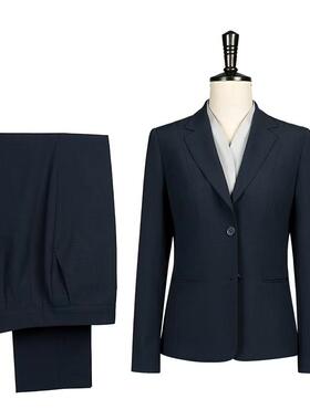 华为鸿蒙智行问界4S店新款AITO职业西装西裤套装藏青色女款工作服