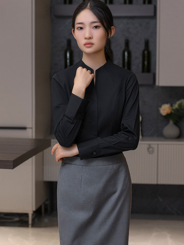 新款奔驰女衬衫长袖JTO修身
