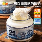 控价39.9 西域美农奶皮子酸奶内蒙特产牛奶奶皮子欧若姆