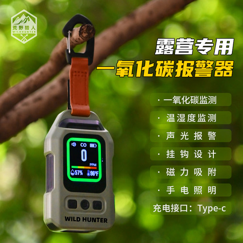 一氧化碳烟雾报警器温湿度检测仪