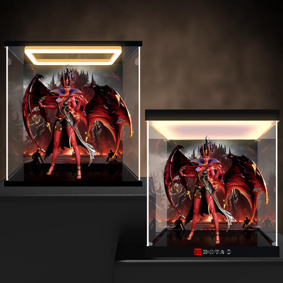 贝格宝适用DOTA2痛苦女王魔廷新尊手办雕像模型亚克力彩绘收纳盒