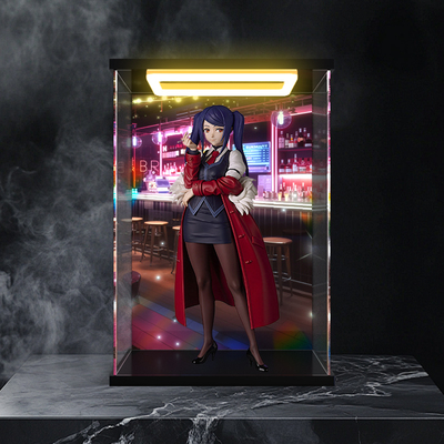 回型灯亚克力收纳盒适用七古力 手办主题PUP吉尔斯汀雷手办潮玩