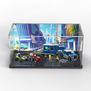 亚克力展示盒适用乐高60315 警用指挥车模型玩具拼装透明收纳盒