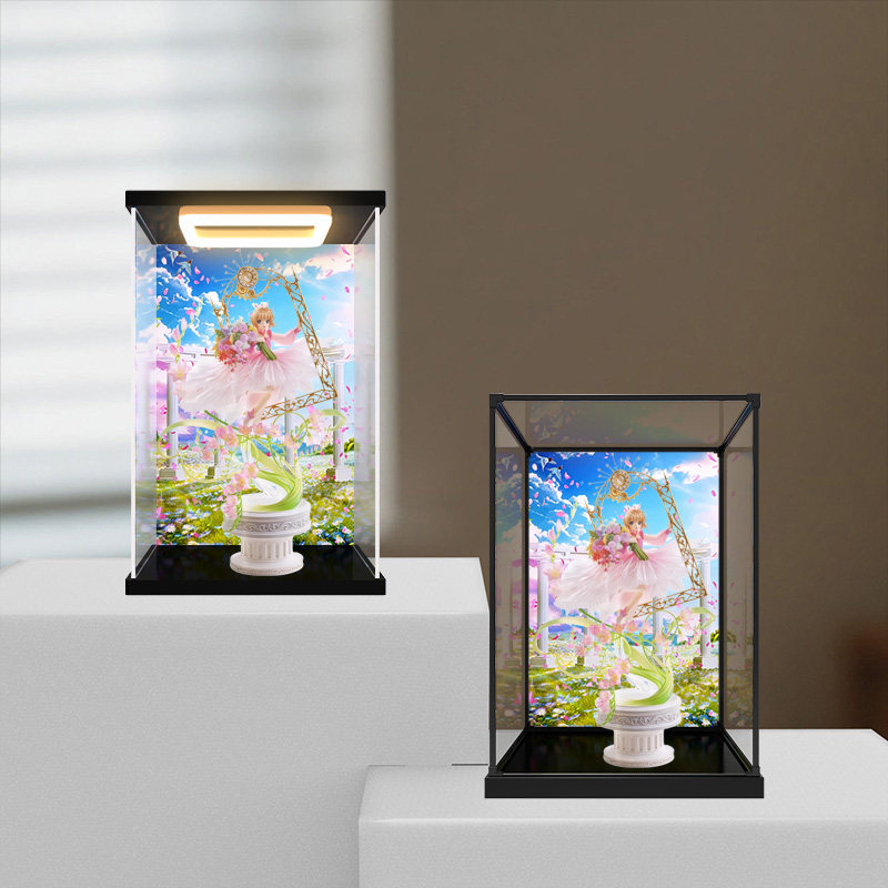 适用GSC 木之本樱CLAMP30周年 魔卡少女樱手办高透明彩绘款收纳盒