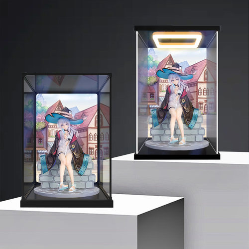 适用魔女之旅 伊蕾娜 夏日假期 手办模型亚克力主题彩绘款收纳盒