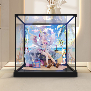 适用ELEGANT碧蓝档案白洲梓泳装手办亚克力展示盒合金框收纳盒