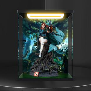 回型灯亚克力高透明收纳盒 适用风行者雕像清风环佩雕塑模型手办