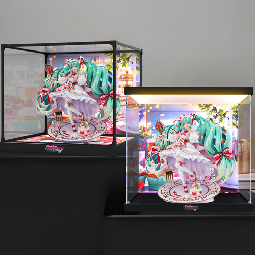 贝格宝适用 GSC良笑社草莓初音未来15周年纪念森仓圆 手办收纳盒