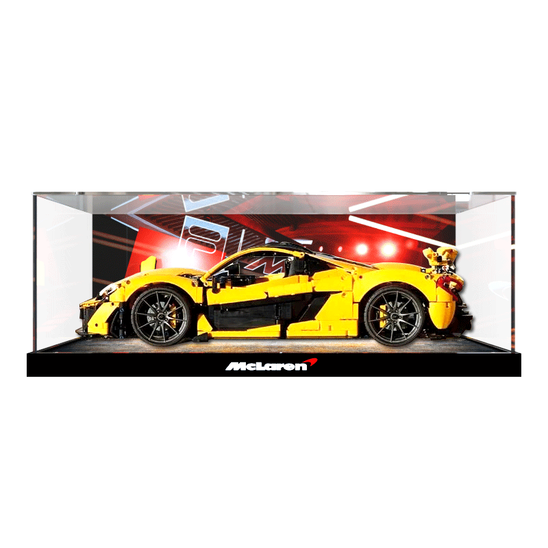 适用乐高42172迈凯伦P1积木收纳盒透明模型罩防尘盒亚克力展示盒