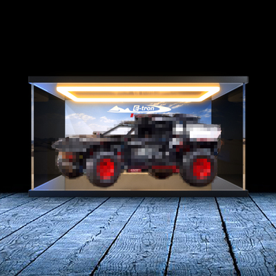 亚克力防尘盒适用乐高42160奥迪RSQe-tron积木玩具收纳模型展示盒