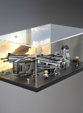 适用乐高75323辩护者号手办防尘罩透明盒子亚克力展示盒收纳盒