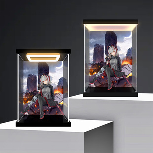 适用FuRyu明日方舟 压泡面人偶 W 能量联结 手办防尘亚克力收纳盒